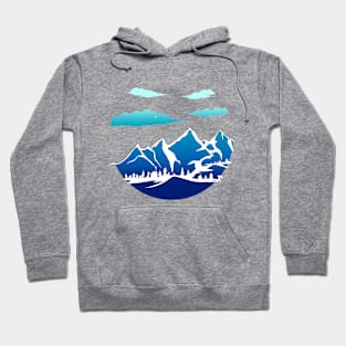 Blue Skies Mountain Range Hoodie